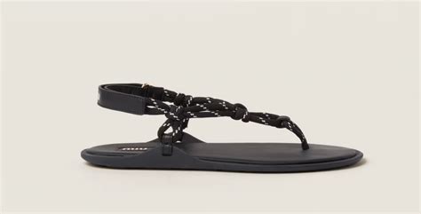 miu miu cord sandals|Miu Miu Riviere Cord & Leather Sandal (Women) .